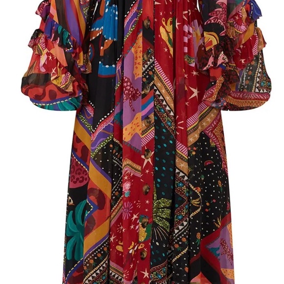 FARM Rio Colorful Patterned Long Sleeve Dress - Picture 4 of 6